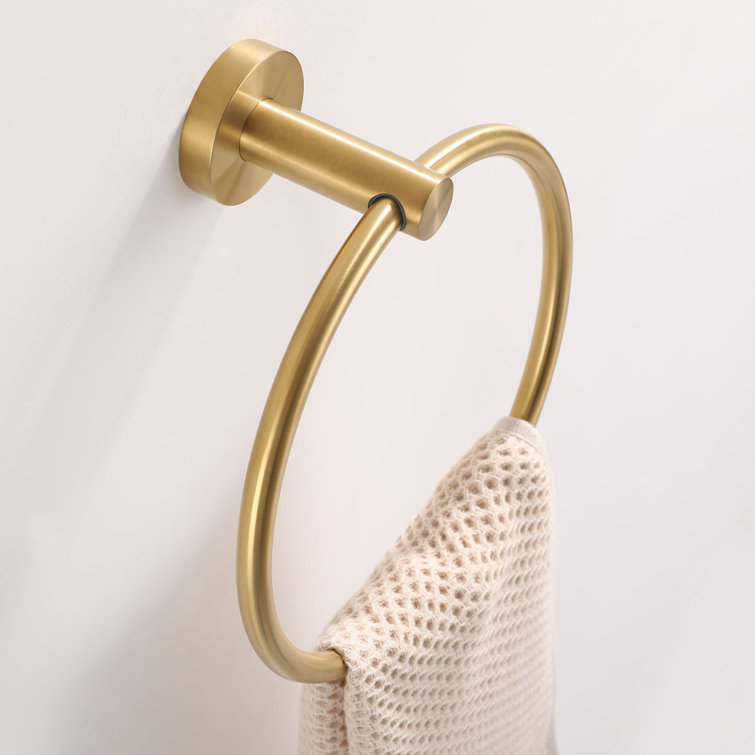 AngleSimple Bathroom Towel Ring & Reviews Wayfair